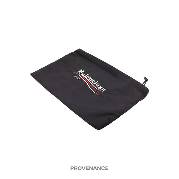 🔴 Balenciaga Campaign Logo Zip Clutch Bag - Black - Picture 4 of 9